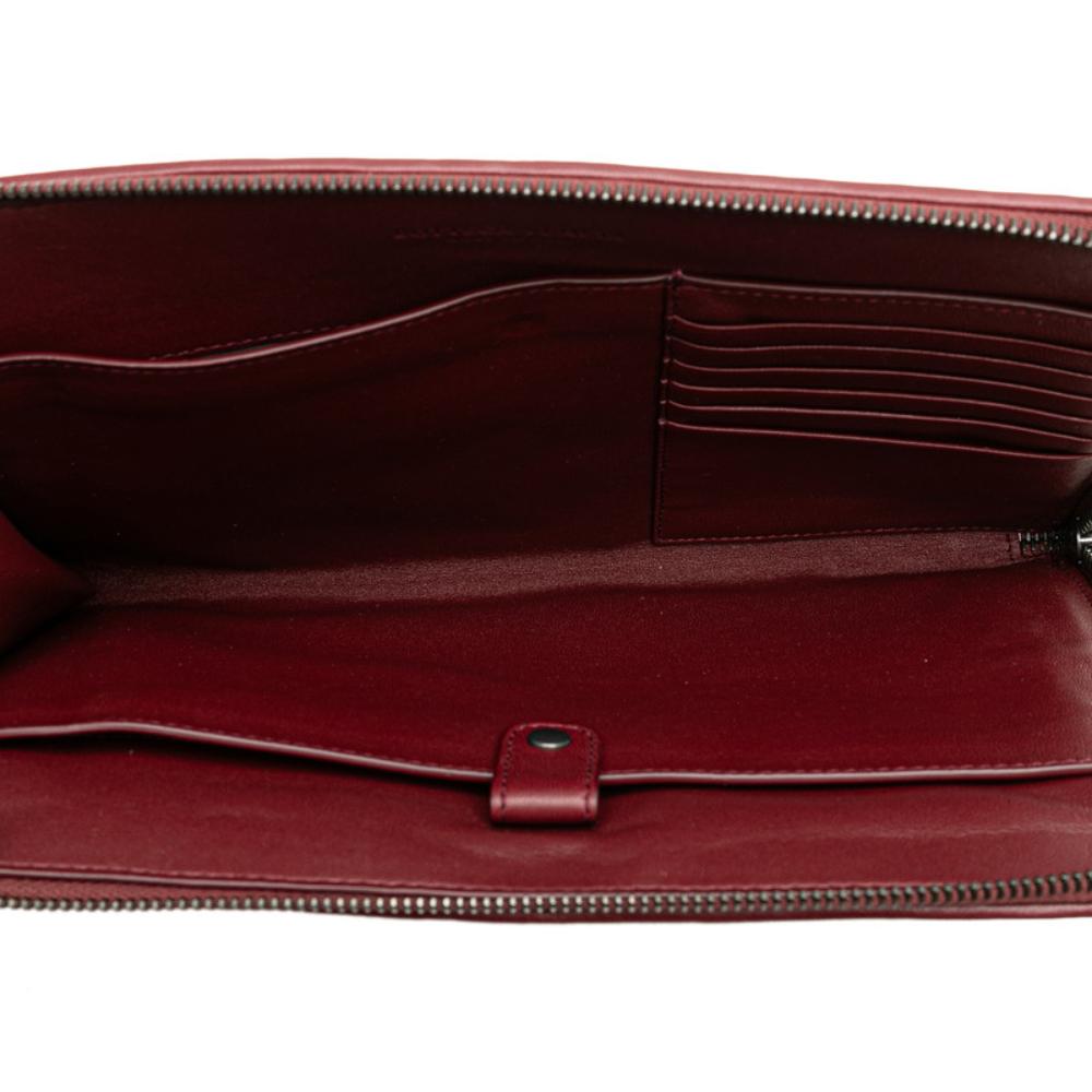 Purple Leather Bottega Veneta Clutch