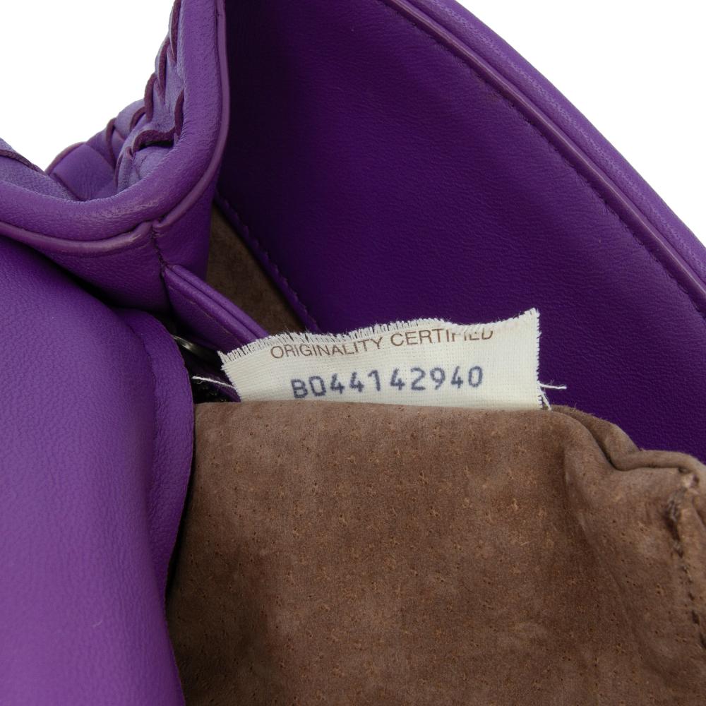 Purple Leather Bottega Veneta Shoulder Bag