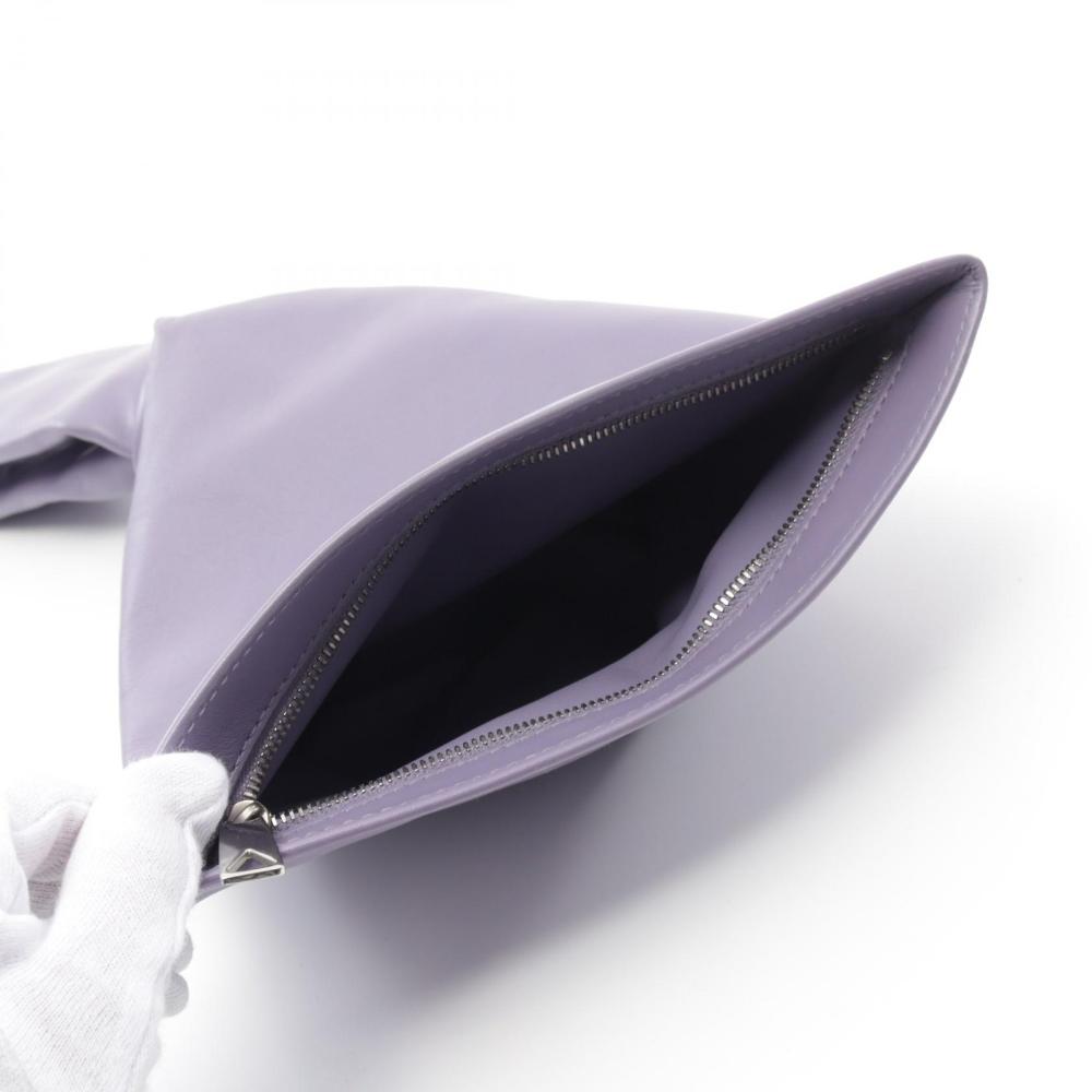 Purple Leather Bottega Veneta Clutch