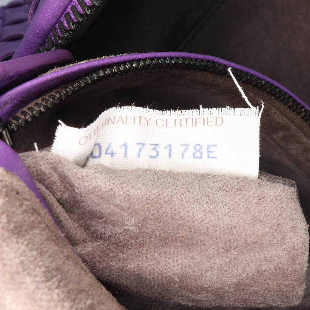 Purple Leather Bottega Veneta Crossbody Bag