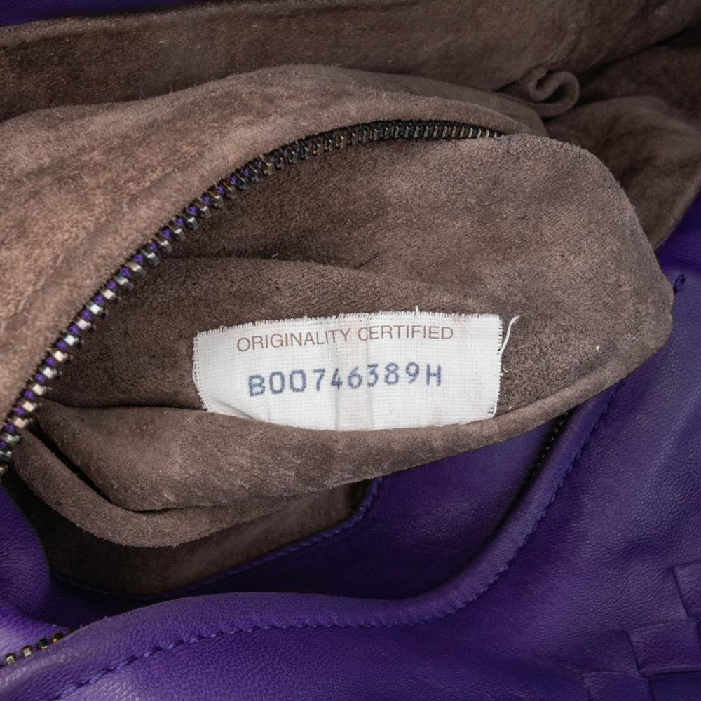 Purple Leather Bottega Veneta Tote