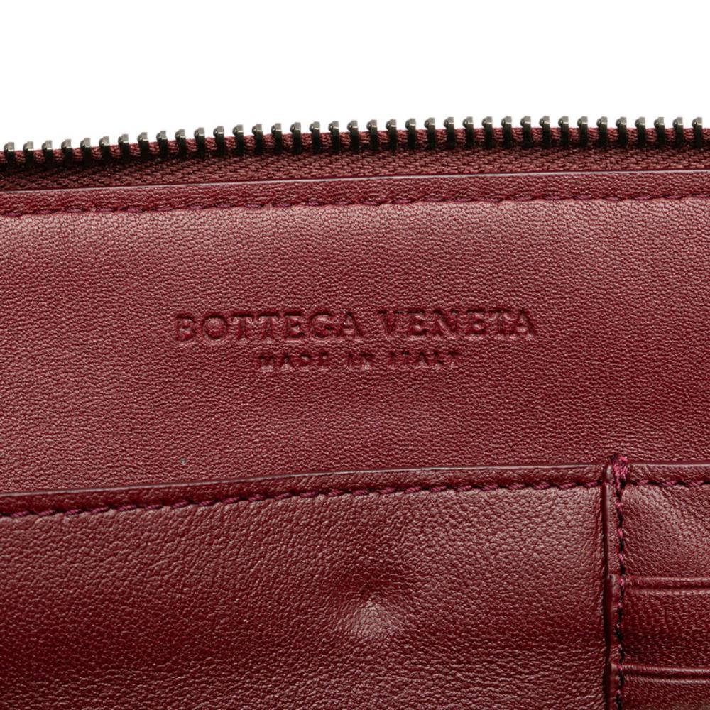 Purple Leather Bottega Veneta Clutch