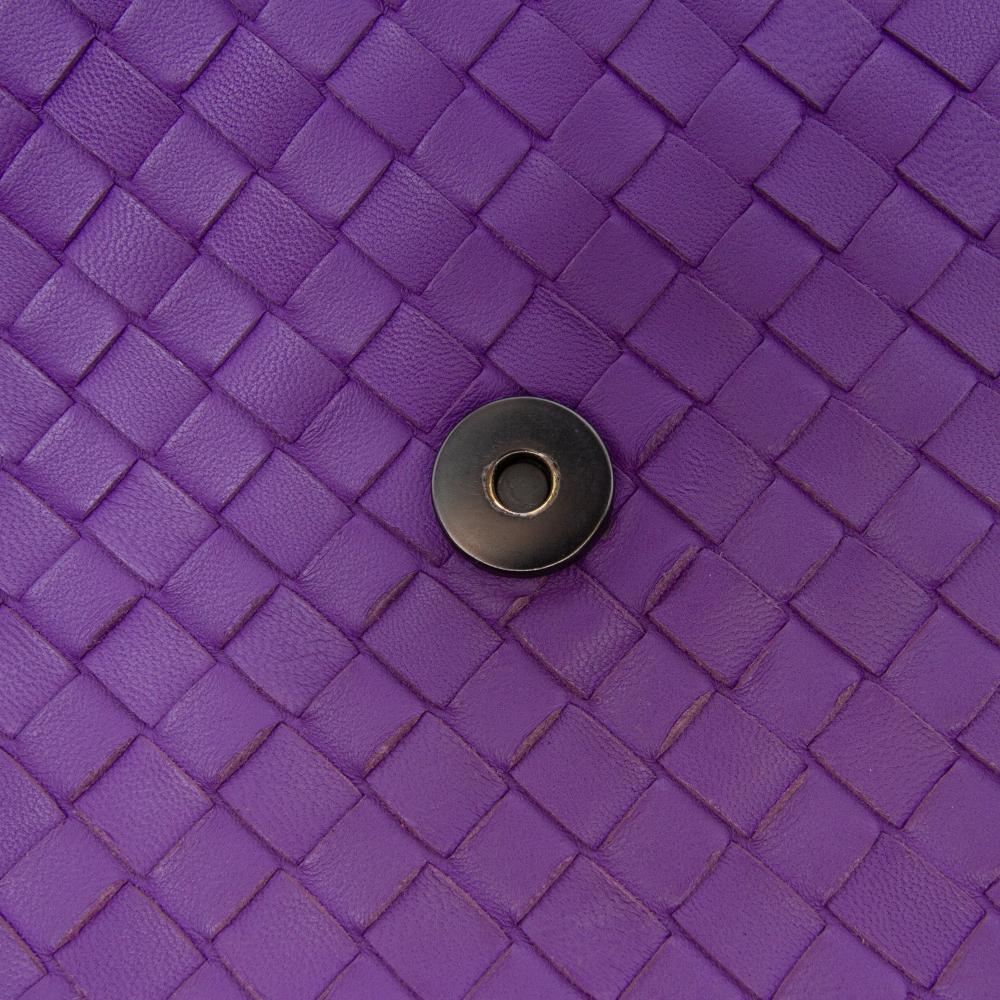 Purple Leather Bottega Veneta Shoulder Bag