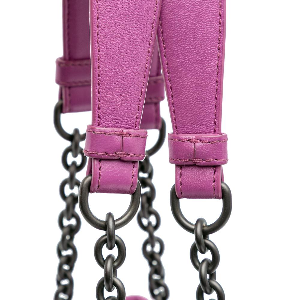Purple Leather Bottega Veneta Tote