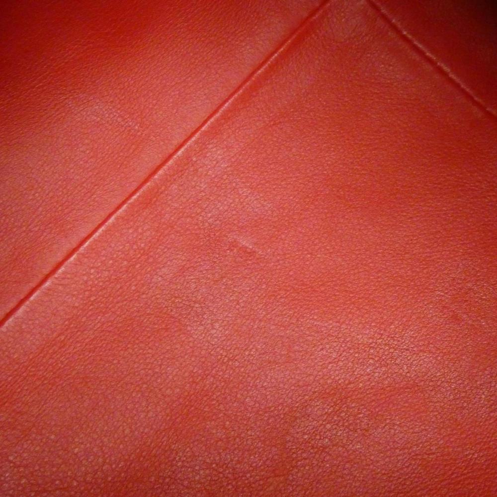 Red Fabric Bottega Veneta Clutch
