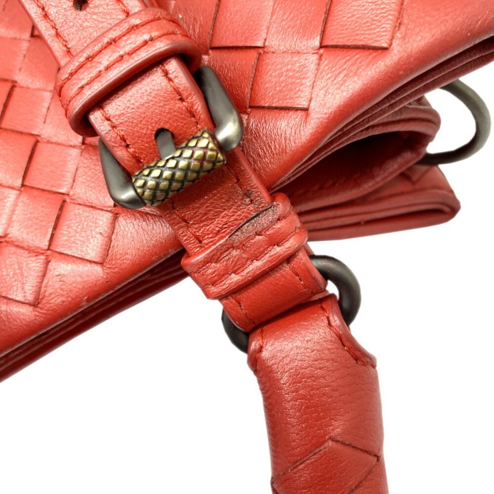 Red Leather Bottega Veneta Handbag