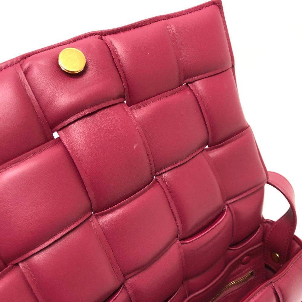 Red Leather Bottega Veneta Cassette Bag