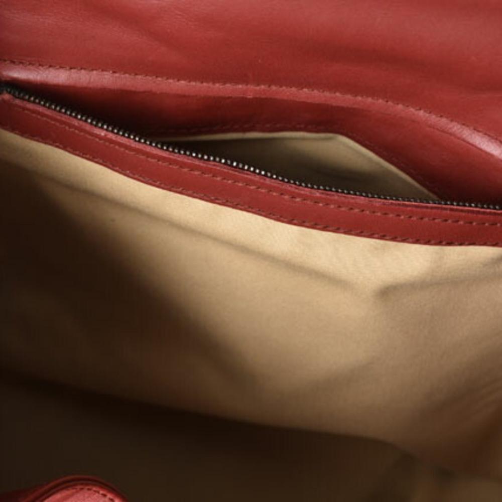 Red Leather Bottega Veneta Backpack