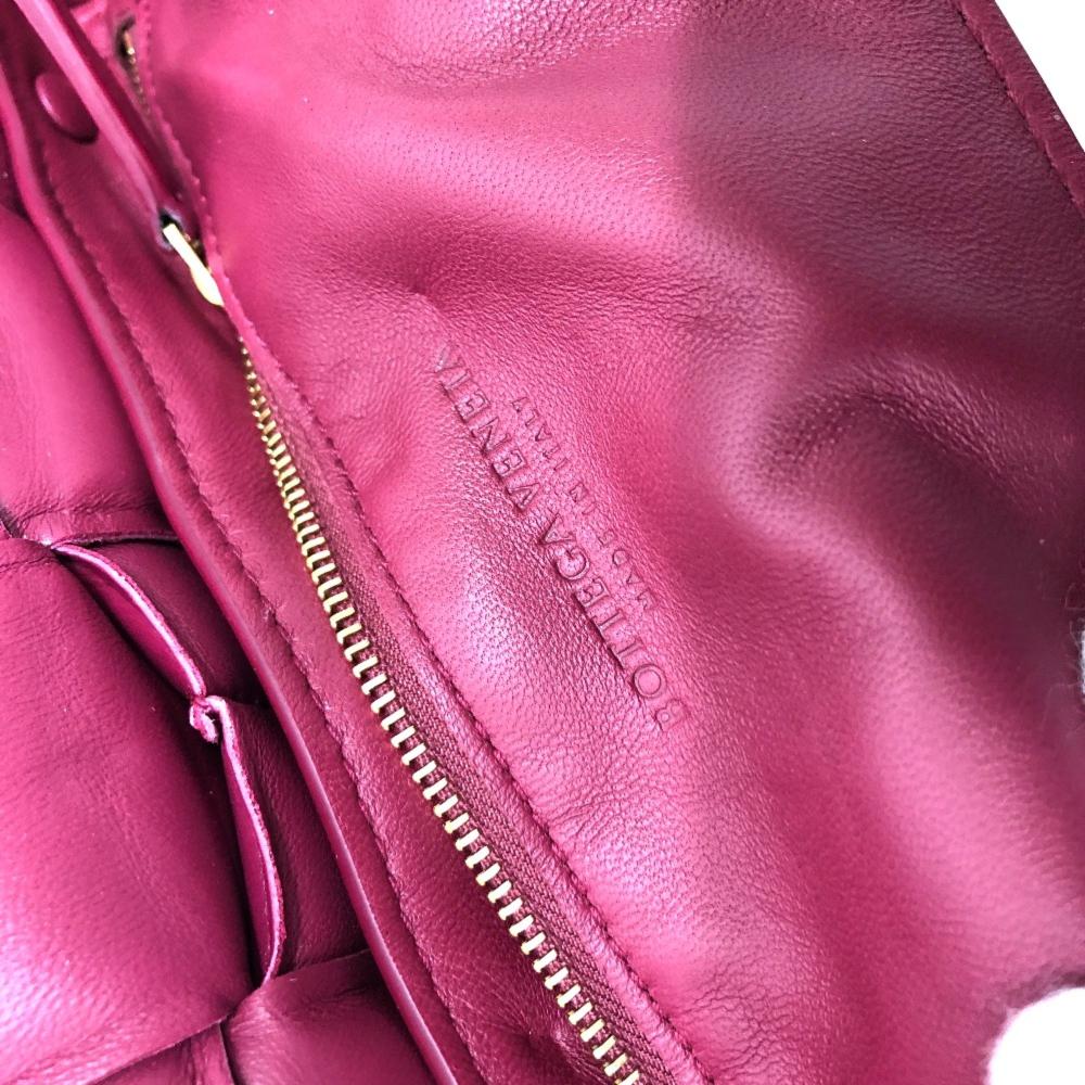 Red Leather Bottega Veneta Cassette Bag