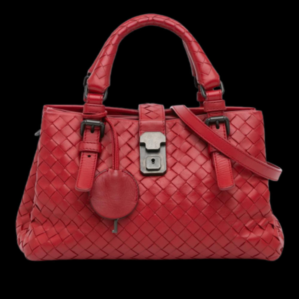 Red Leather Bottega Veneta Handbag