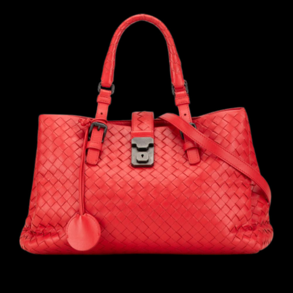 Red Leather Bottega Veneta Tote