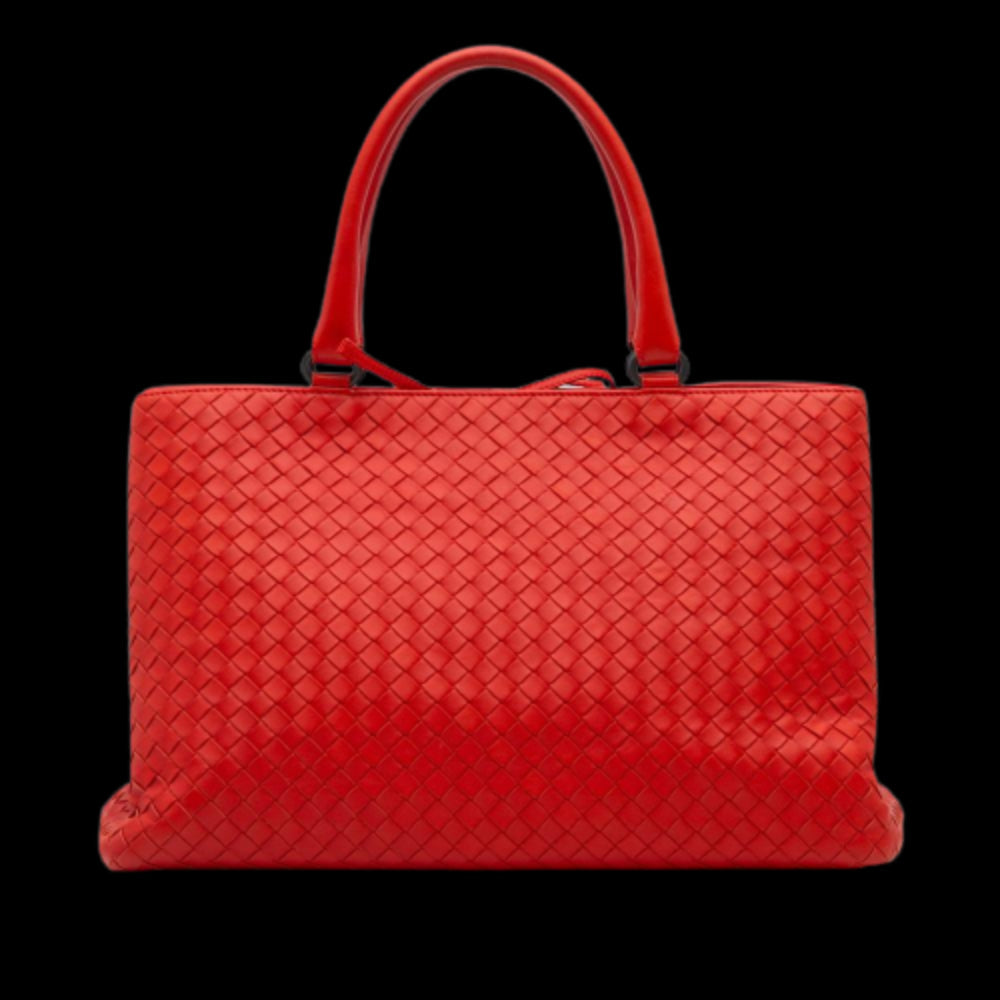 Red Leather Bottega Veneta Tote
