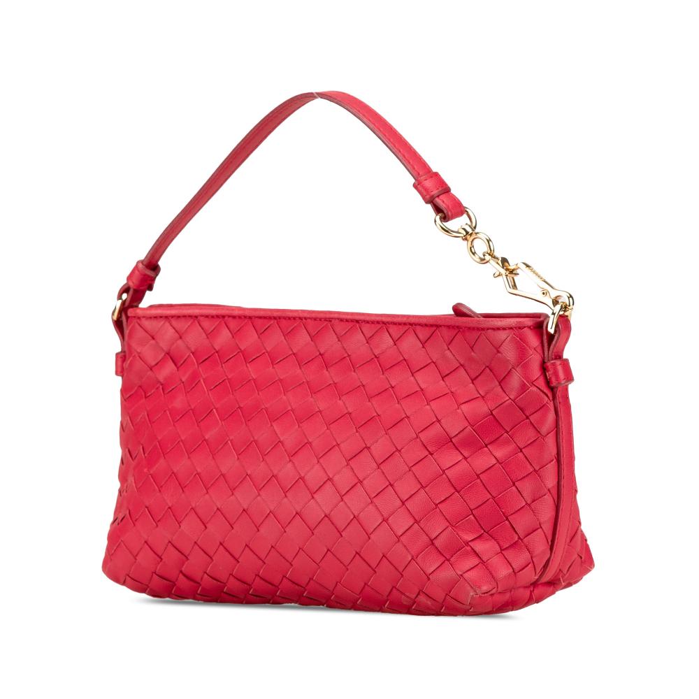 Red Leather Bottega Veneta Shoulder Bag