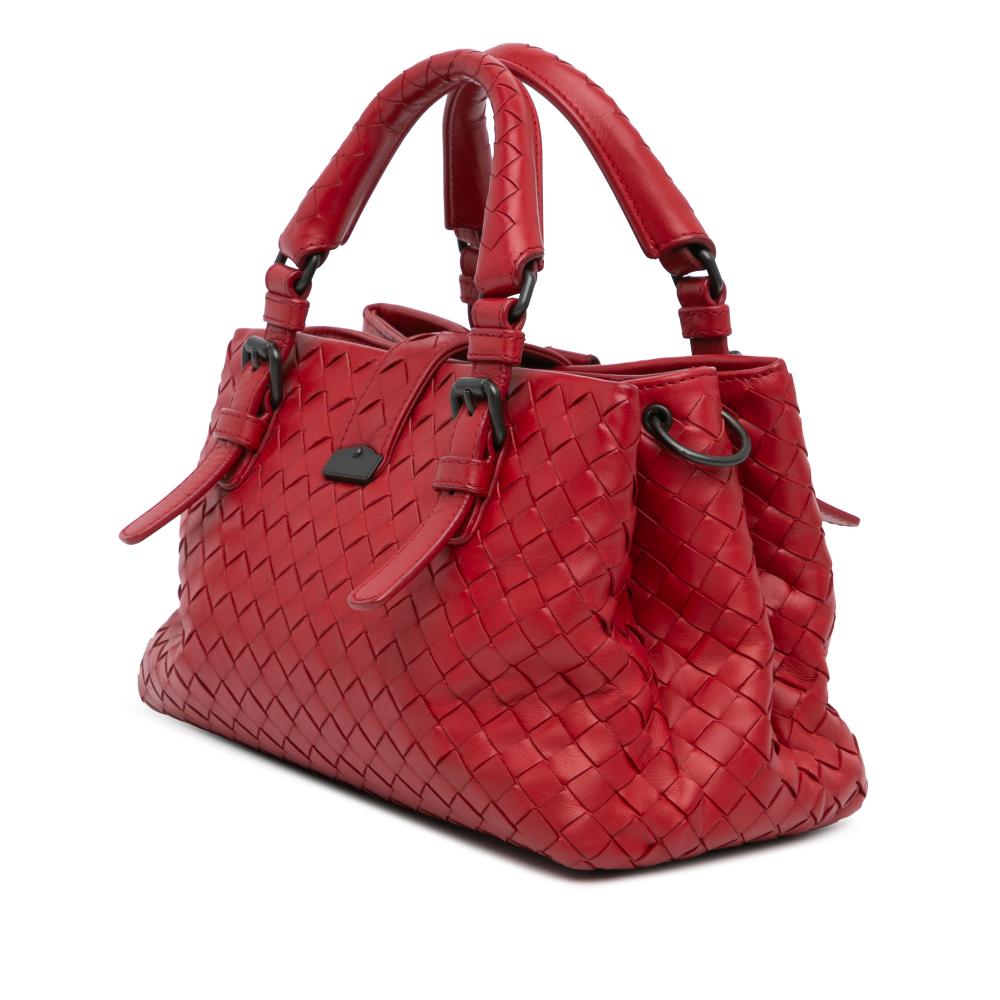 Red Leather Bottega Veneta Handbag