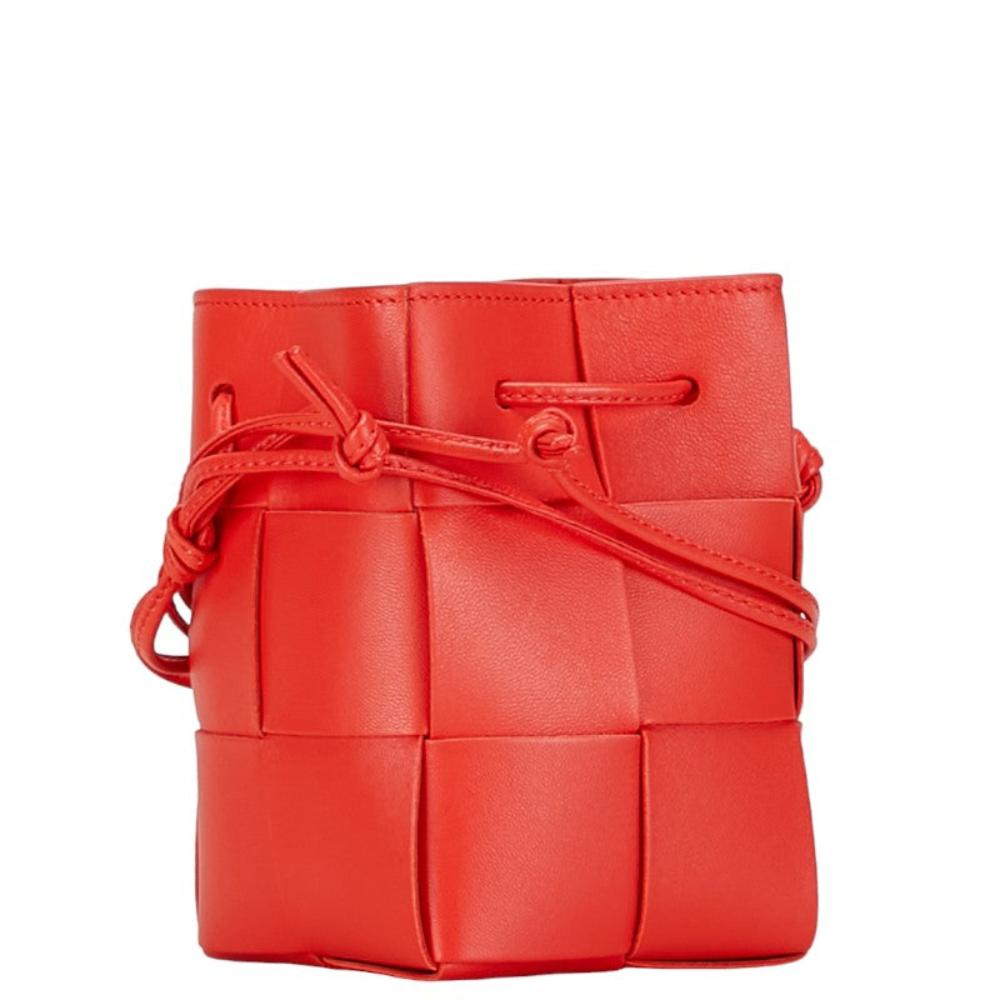 Red Leather Bottega Veneta Shoulder Bag