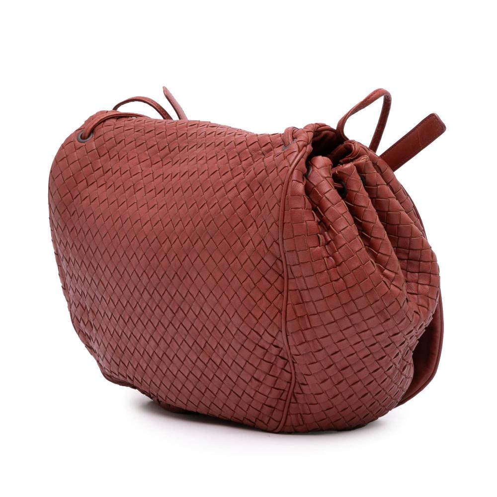Red Leather Bottega Veneta Crossbody Bag