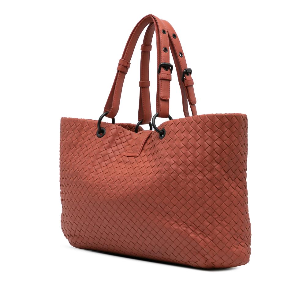 Red Leather Bottega Veneta Tote