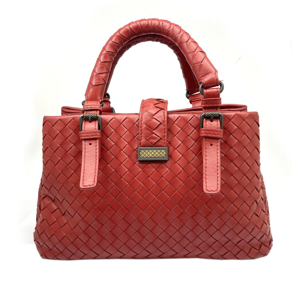 Red Leather Bottega Veneta Handbag