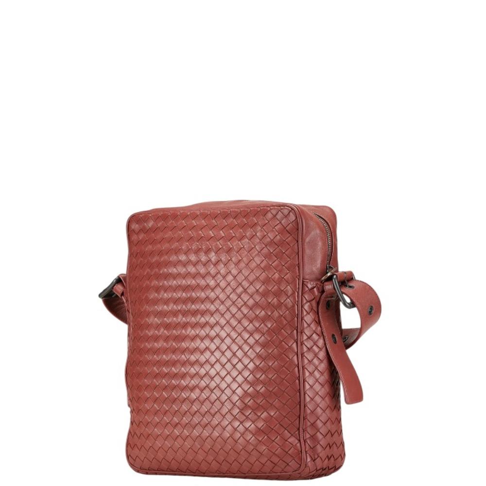 Red Leather Bottega Veneta Crossbody Bag