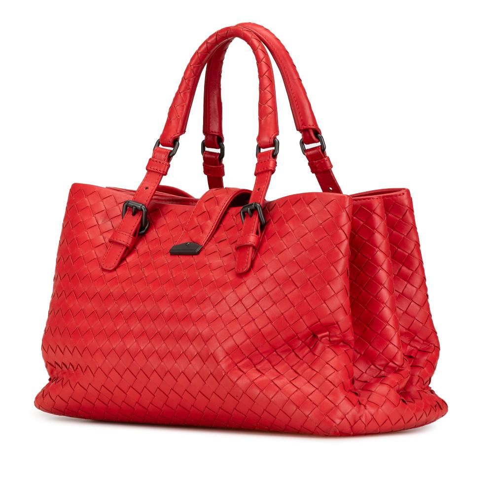 Red Leather Bottega Veneta Tote