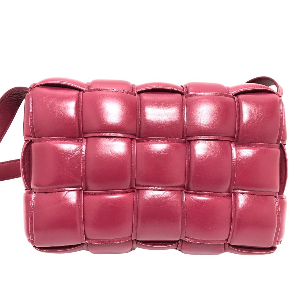 Red Leather Bottega Veneta Cassette Bag