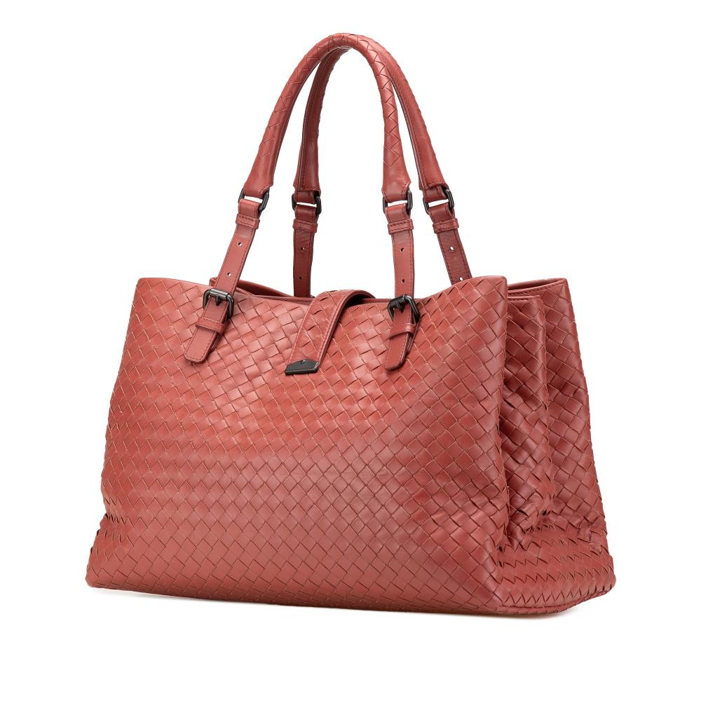 Red Leather Bottega Veneta Tote