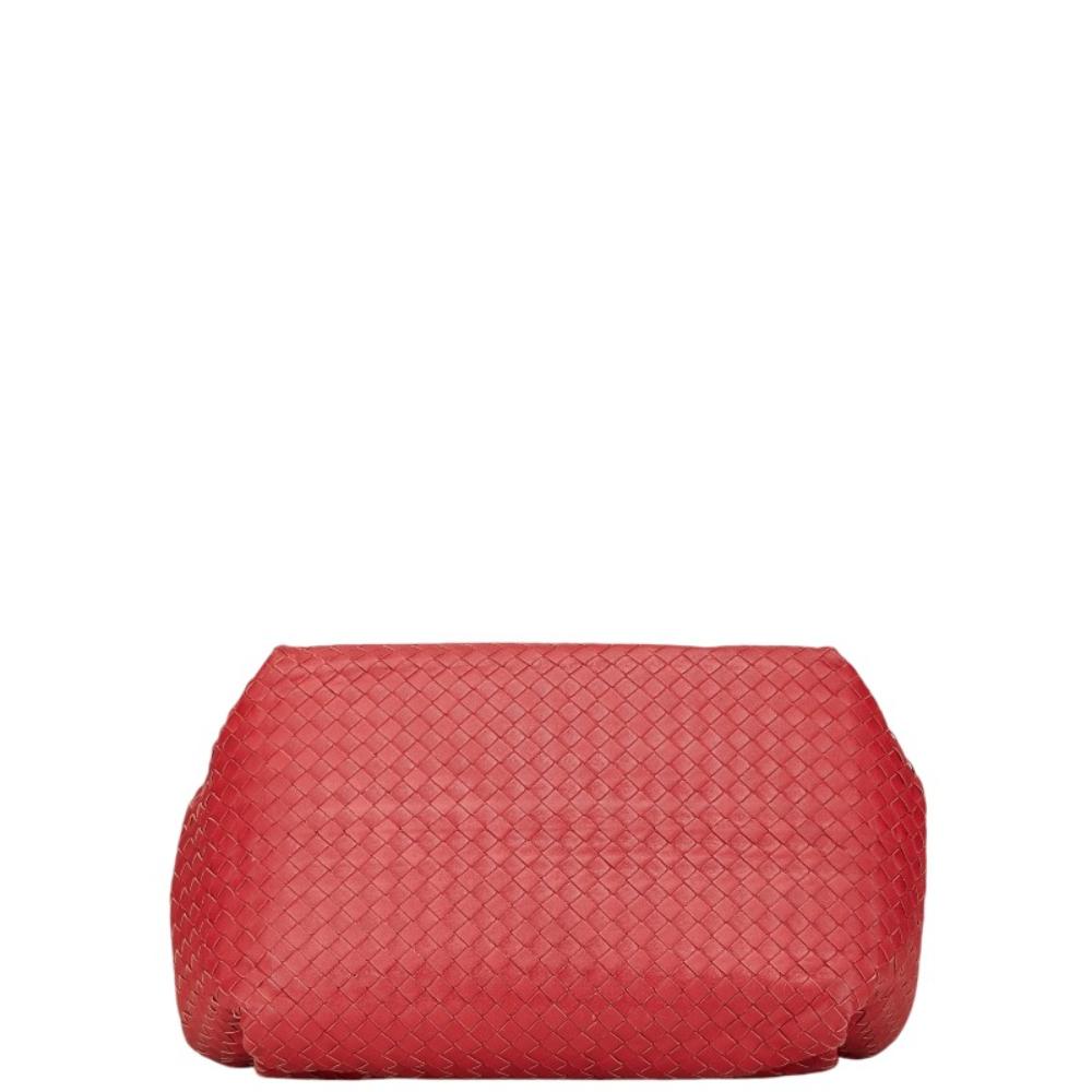 Red Leather Bottega Veneta Handbag