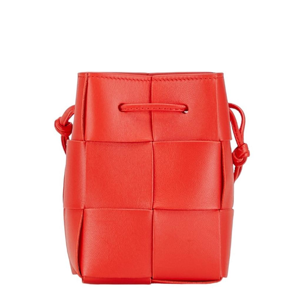 Red Leather Bottega Veneta Shoulder Bag