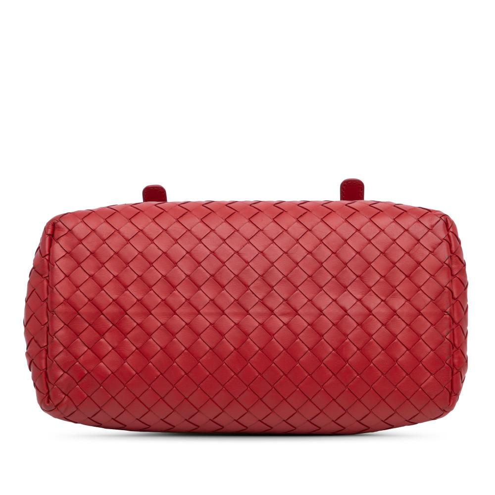 Red Leather Bottega Veneta Handbag