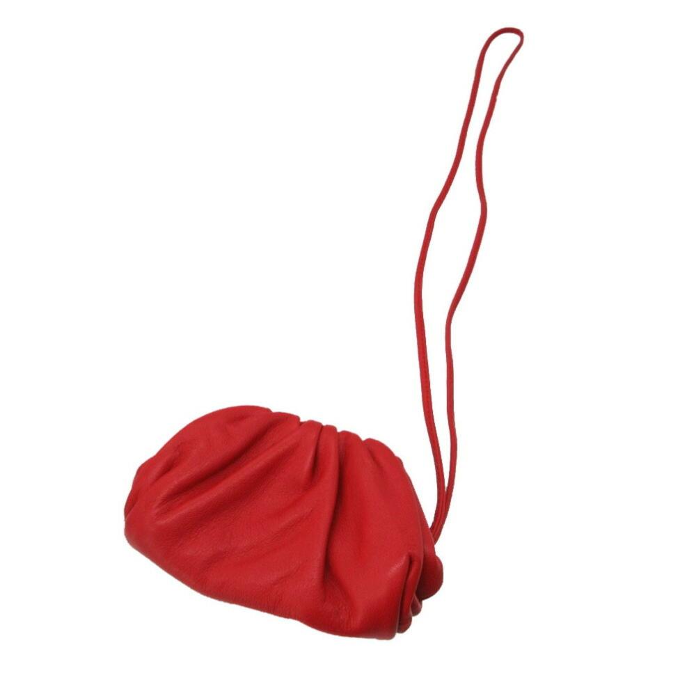 Red Leather Bottega Veneta Pouches