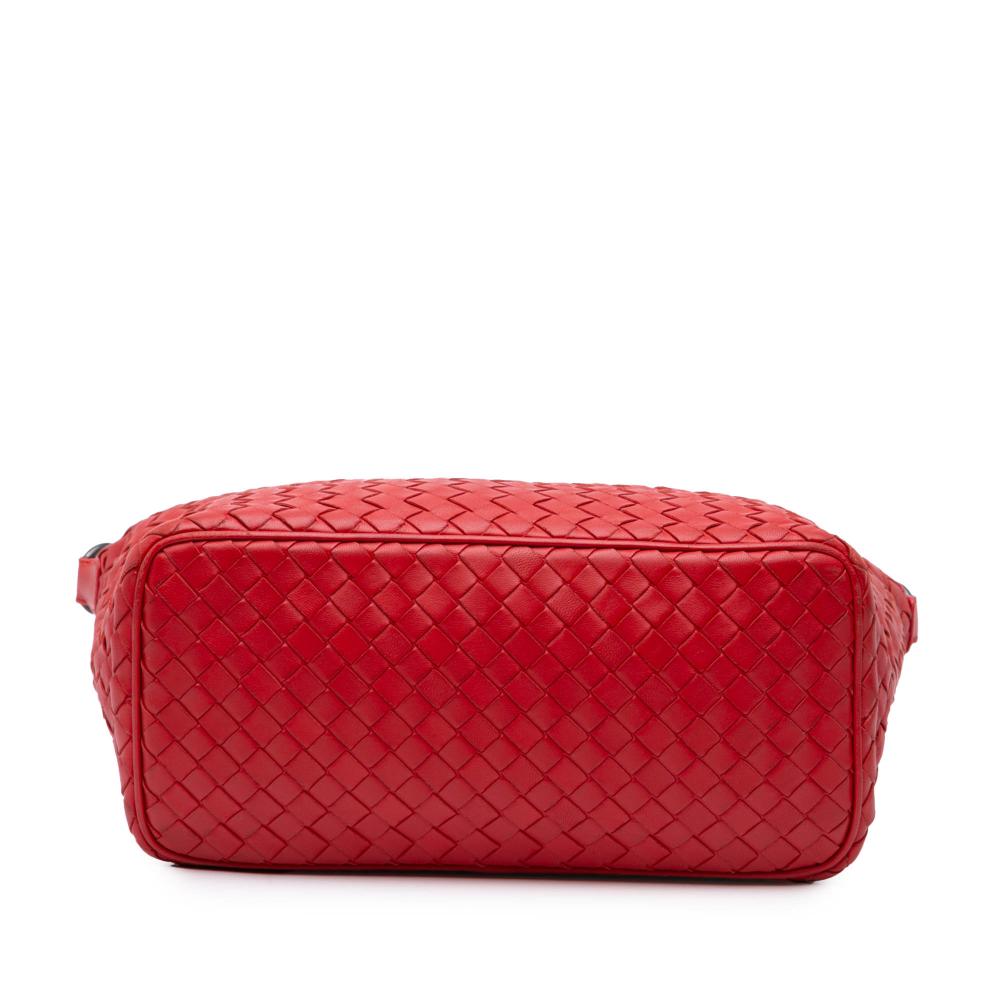 Red Leather Bottega Veneta Shoulder Bag