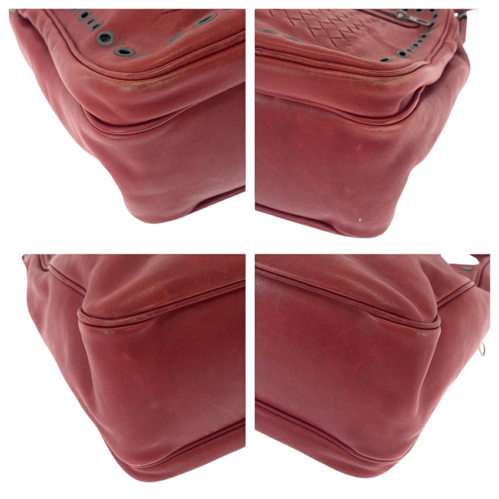 Red Leather Bottega Veneta Shoulder Bag