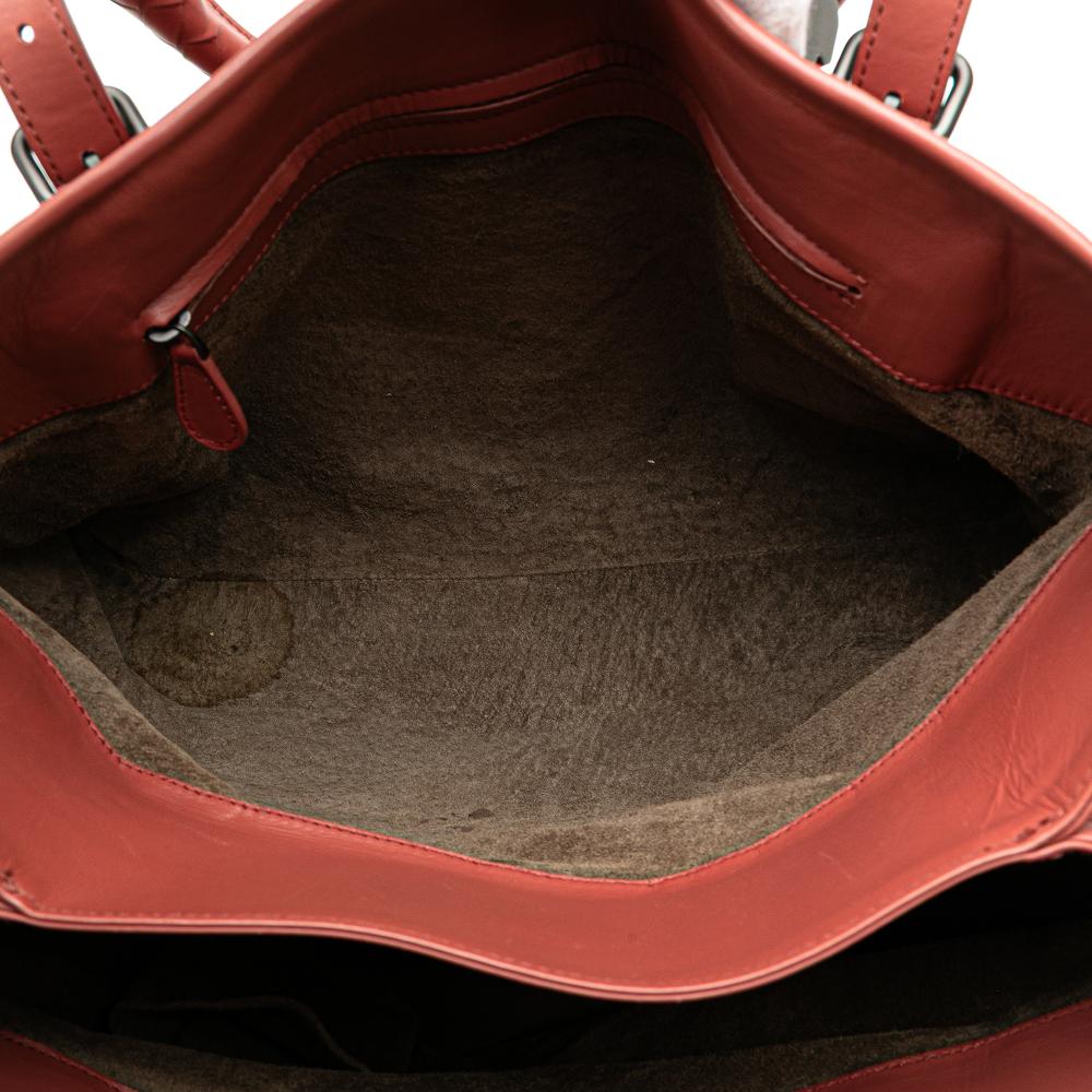 Red Leather Bottega Veneta Tote