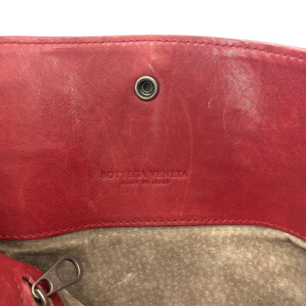 Red Leather Bottega Veneta Shoulder Bag