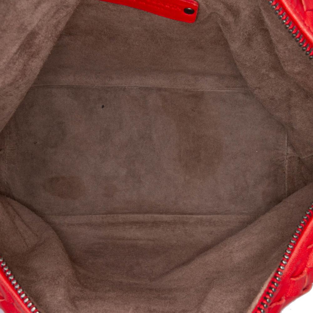 Red Leather Bottega Veneta Shoulder Bag