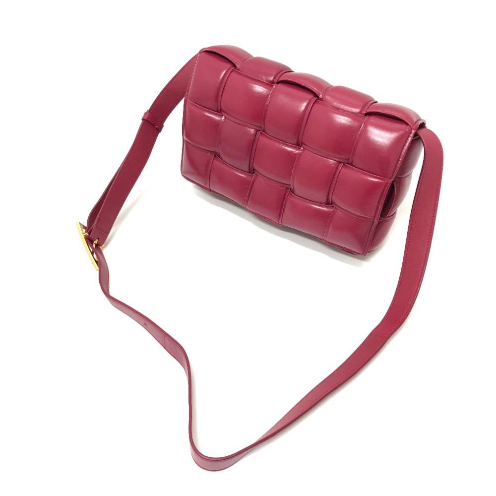 Red Leather Bottega Veneta Cassette Bag
