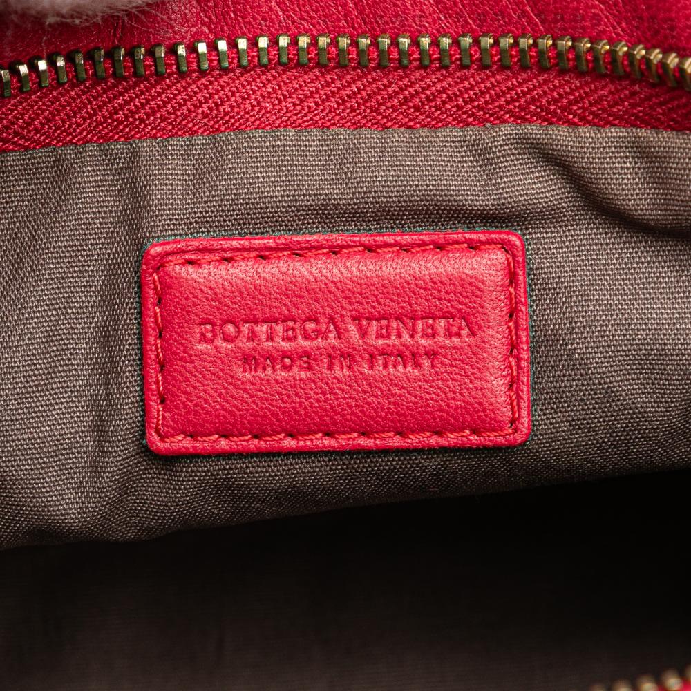 Red Leather Bottega Veneta Shoulder Bag