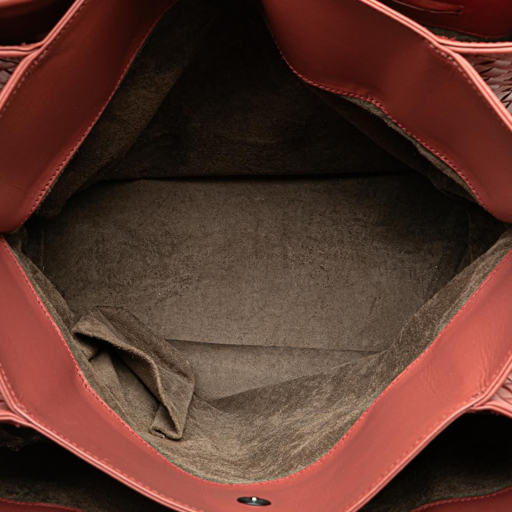 Red Leather Bottega Veneta Tote