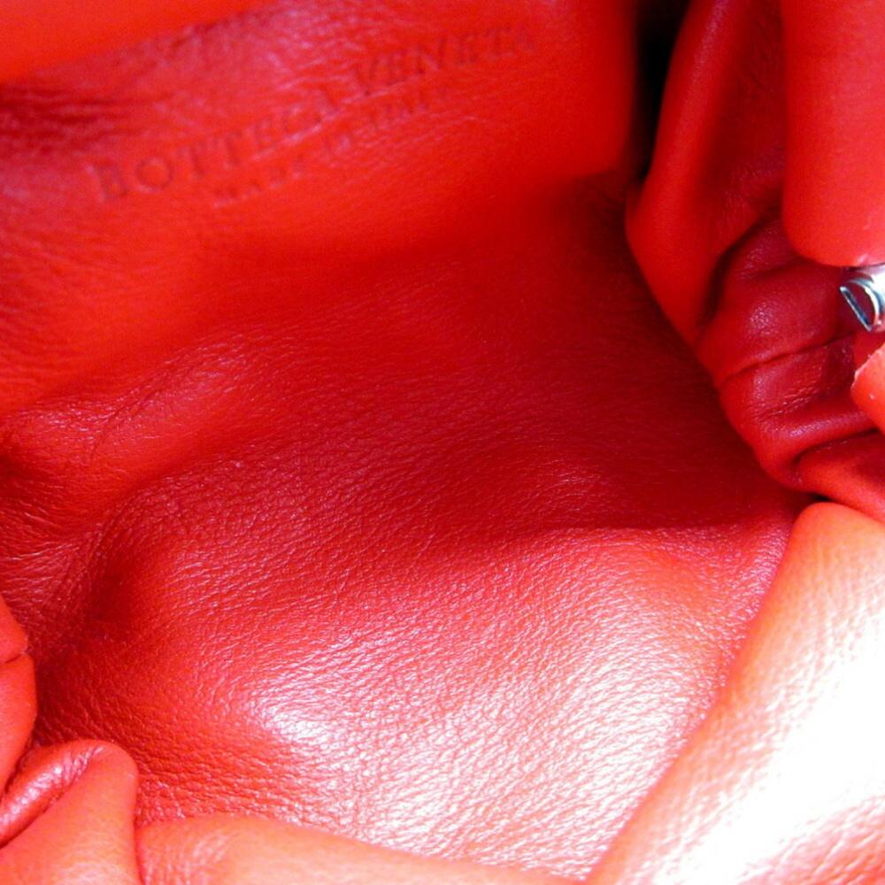 Red Leather Bottega Veneta Pouches