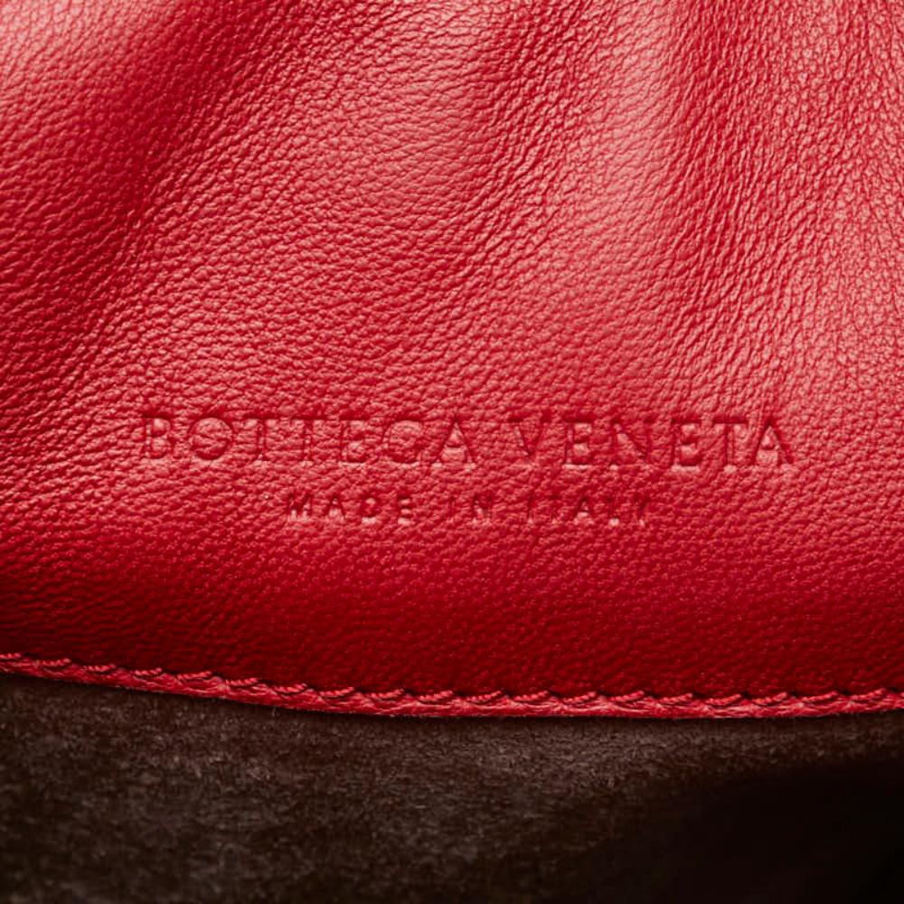 Red Leather Bottega Veneta Handbag