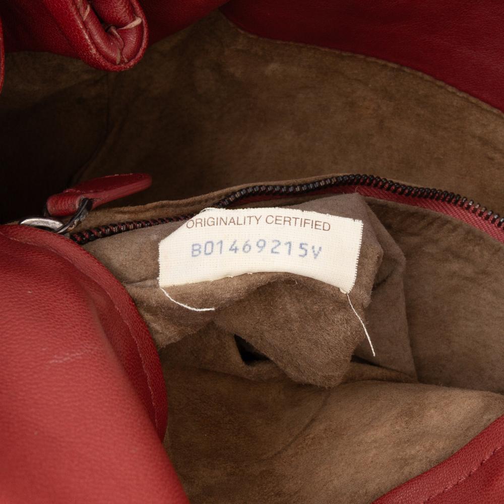 Red Leather Bottega Veneta Crossbody Bag