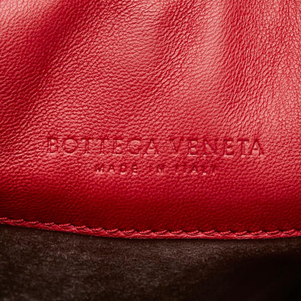 Red Leather Bottega Veneta Handbag