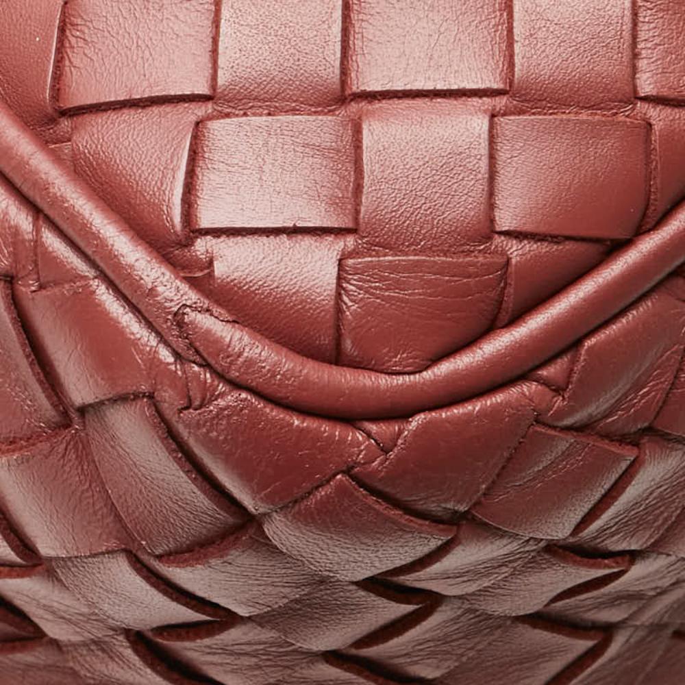 Red Leather Bottega Veneta Crossbody Bag