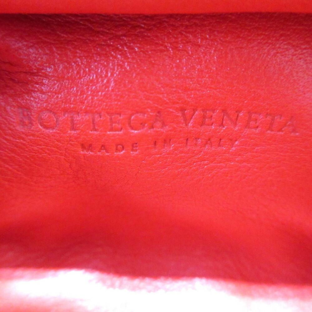 Red Leather Bottega Veneta Pouches