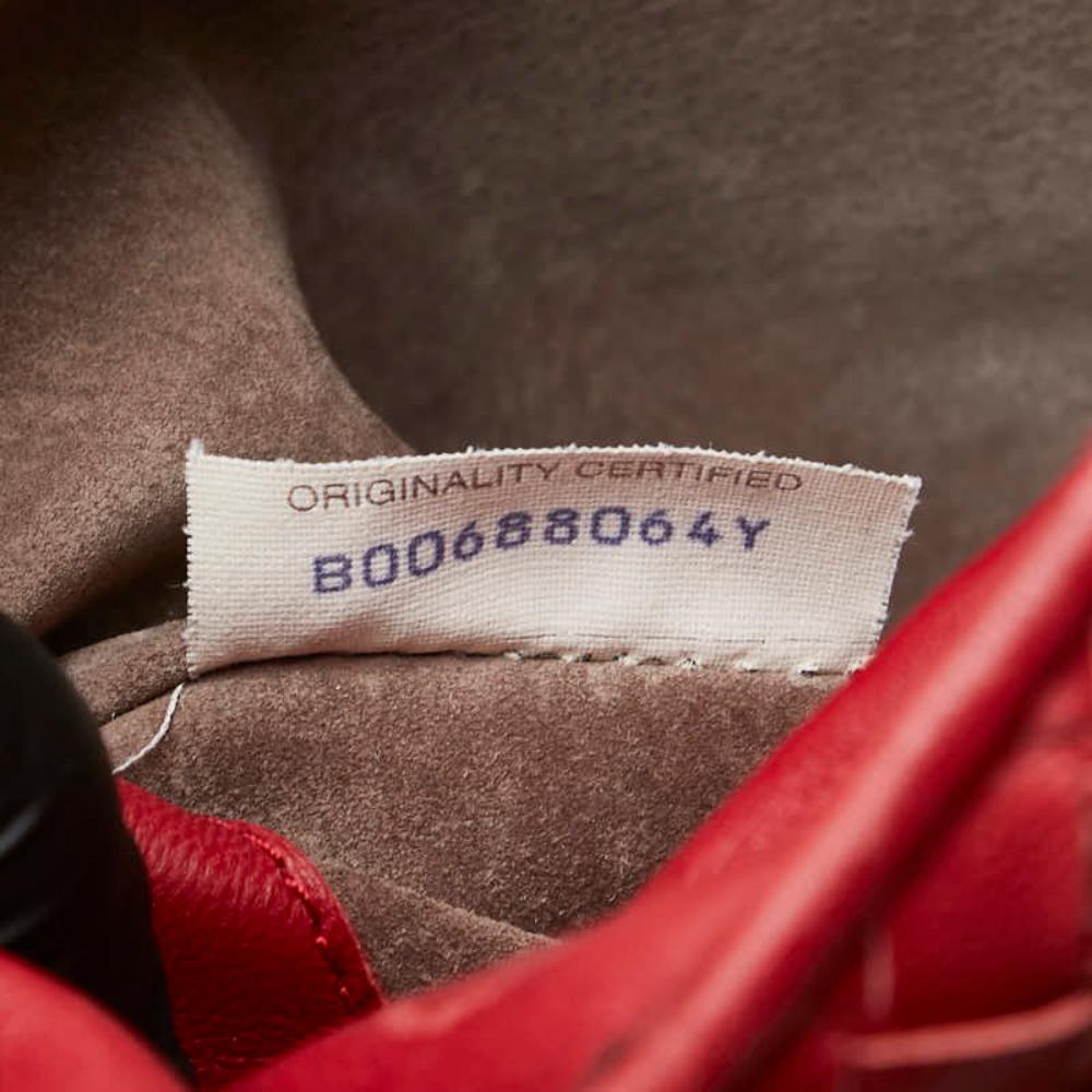 Red Leather Bottega Veneta Handbag