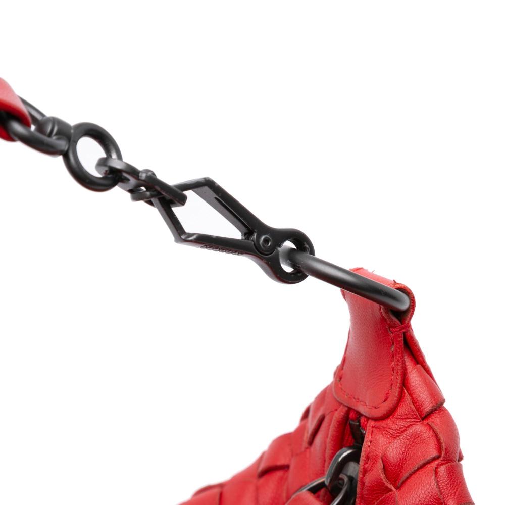 Red Leather Bottega Veneta Shoulder Bag