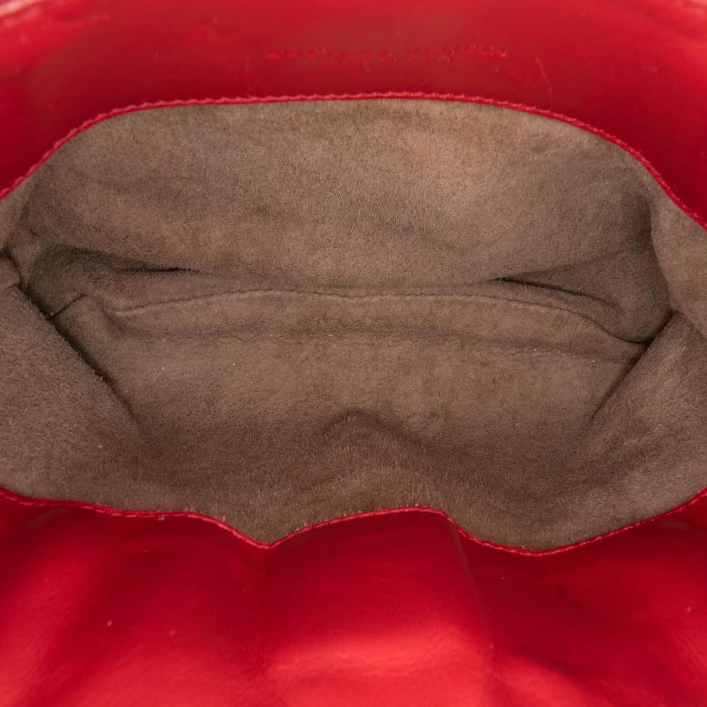 Red Leather Bottega Veneta Handbag