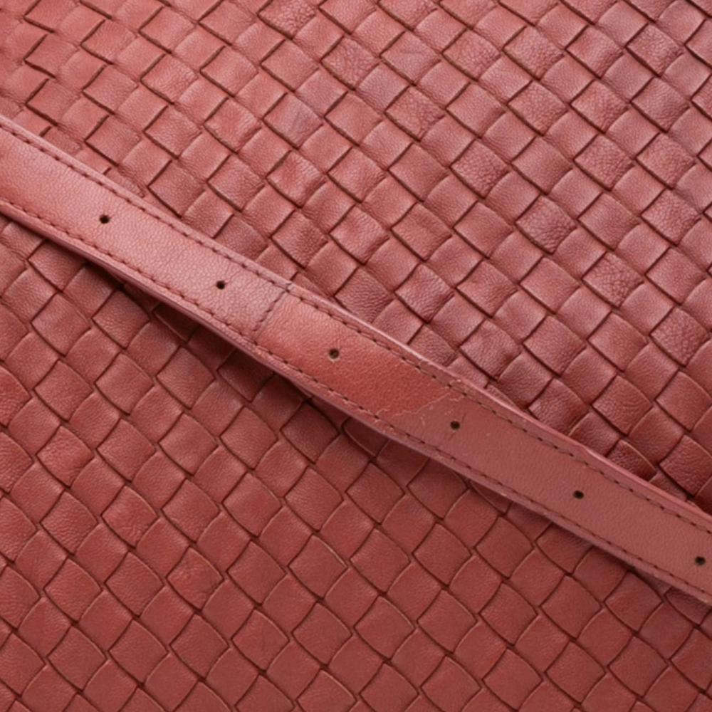 Red Leather Bottega Veneta Crossbody Bag
