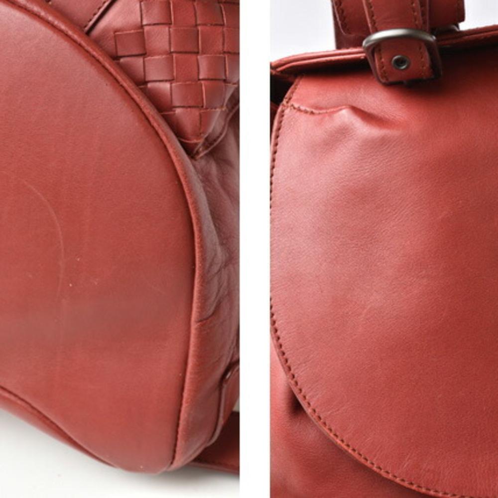 Red Leather Bottega Veneta Backpack