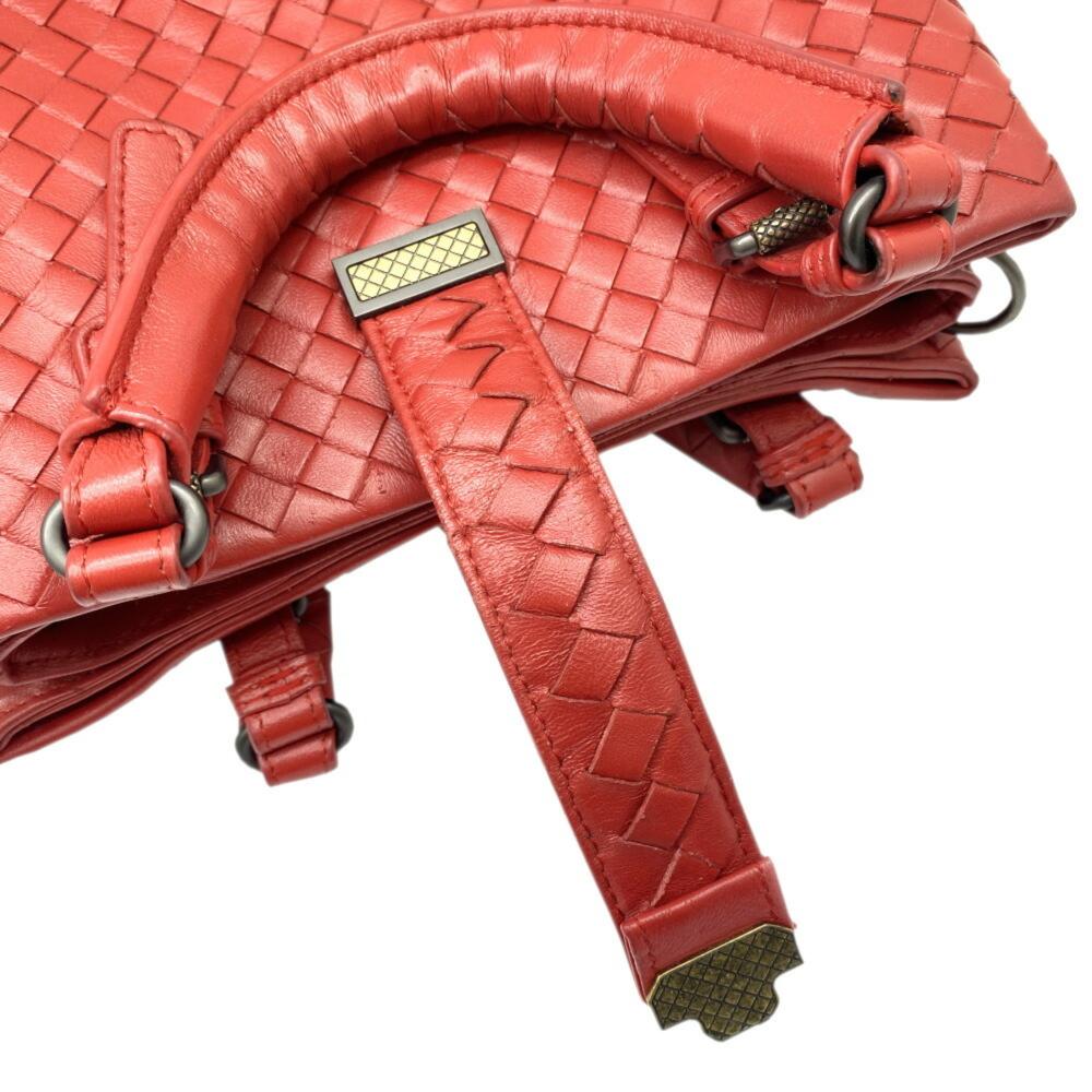 Red Leather Bottega Veneta Handbag